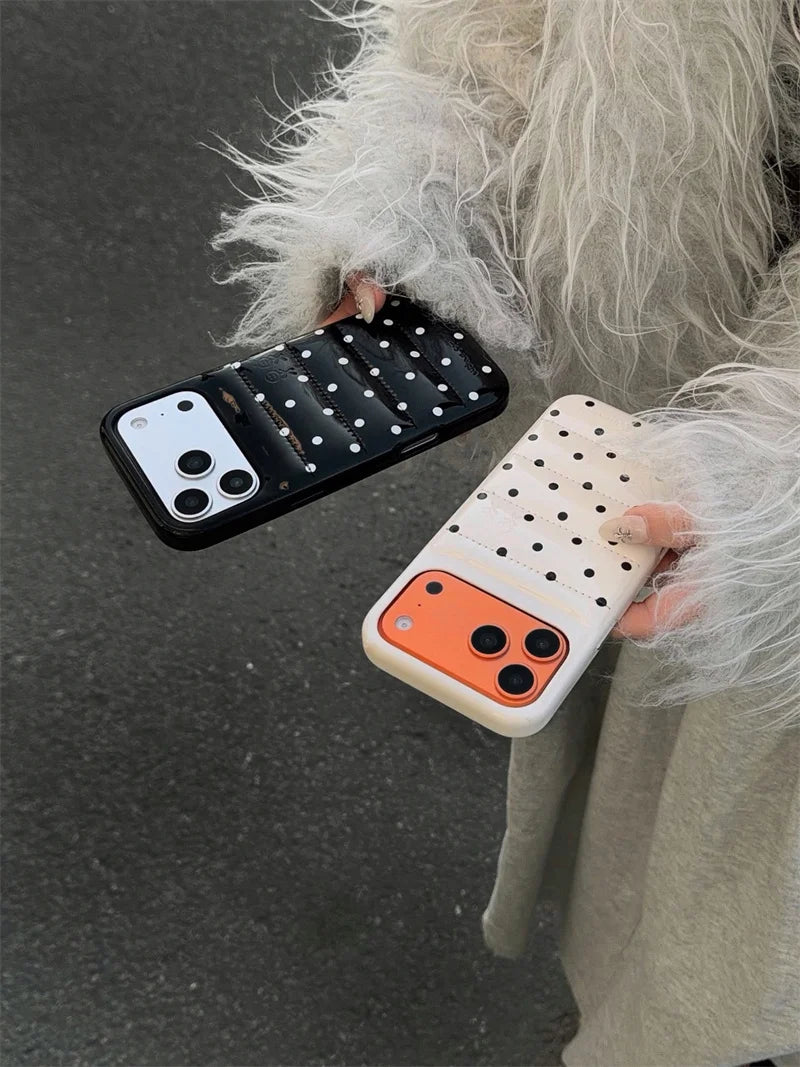Luxury Silver Leather Love Heart Phone Case For iPhone 17 Pro 16 15 14 Pro Max Back Cover with Hand Strap Shockproof Cute Cases