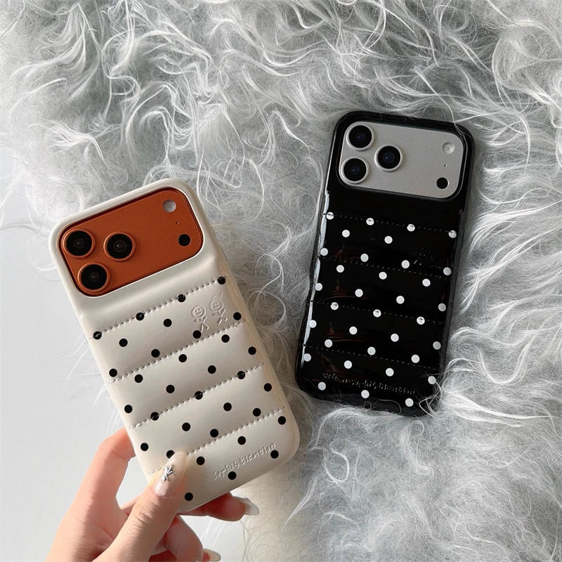 Luxury Silver Leather Love Heart Phone Case For iPhone 17 Pro 16 15 14 Pro Max Back Cover with Hand Strap Shockproof Cute Cases